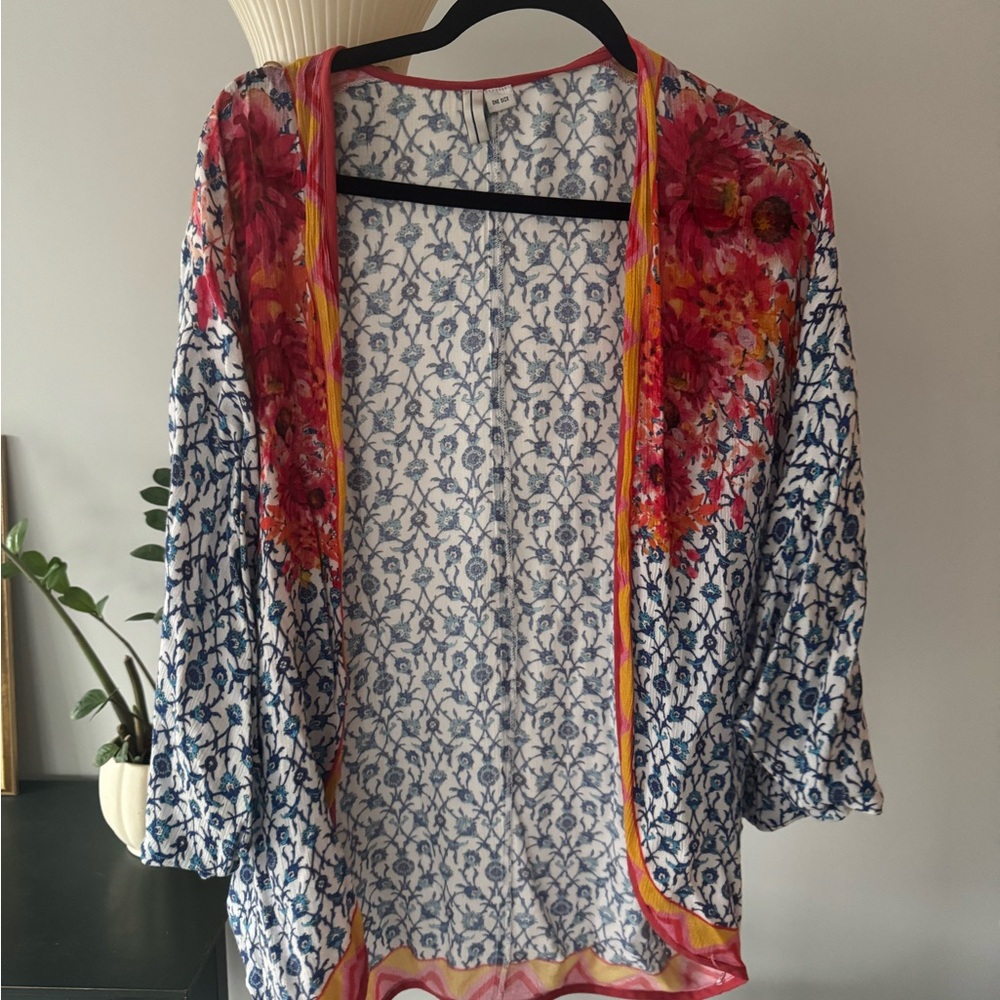 Floral Sheer Kimono Cardigan